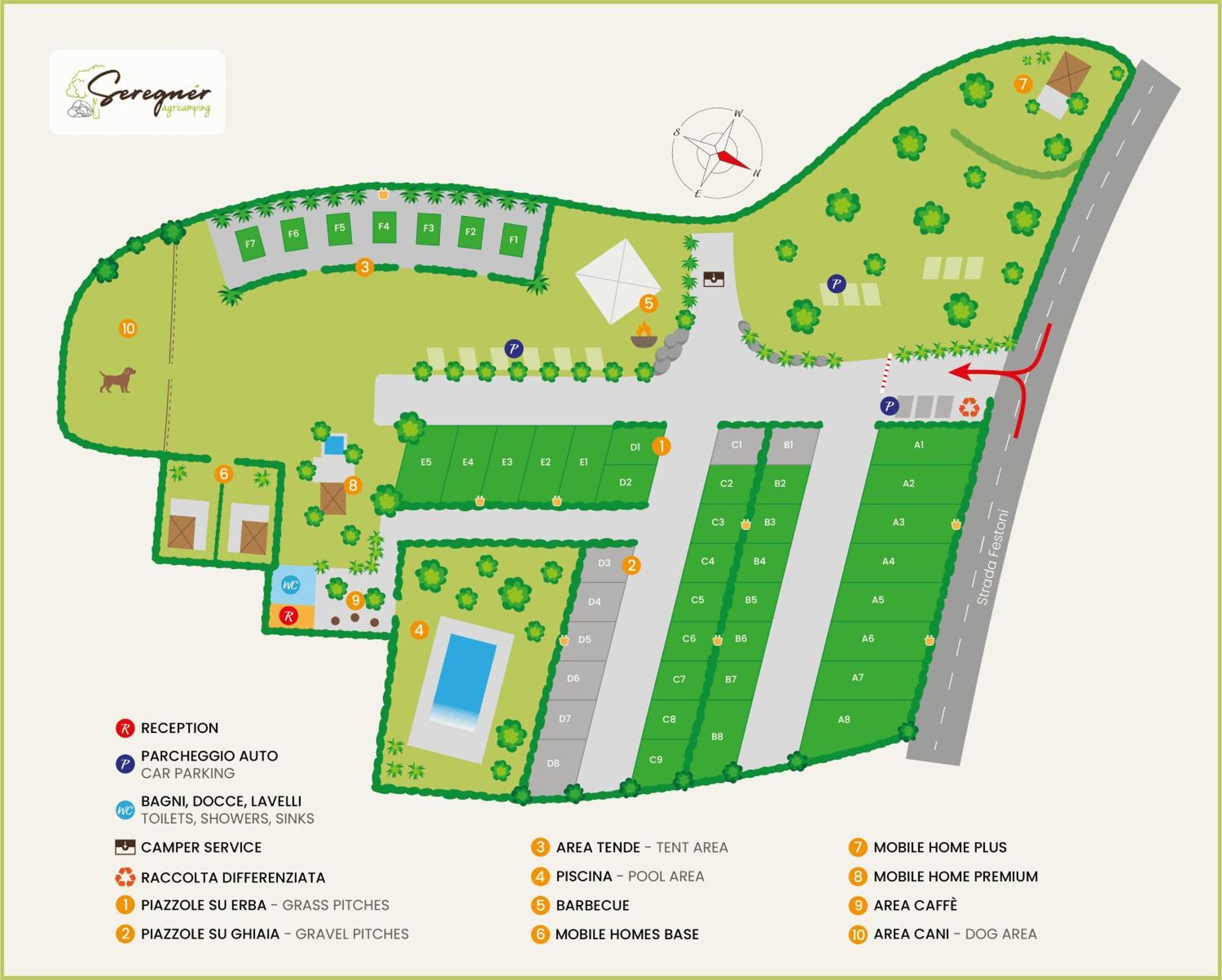 Seregner Agricamping & Homes - Adults Only 18 Монцамбано Экстерьер фото